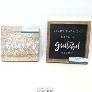 Target Bullseye Wooden Sign, Decor Packs